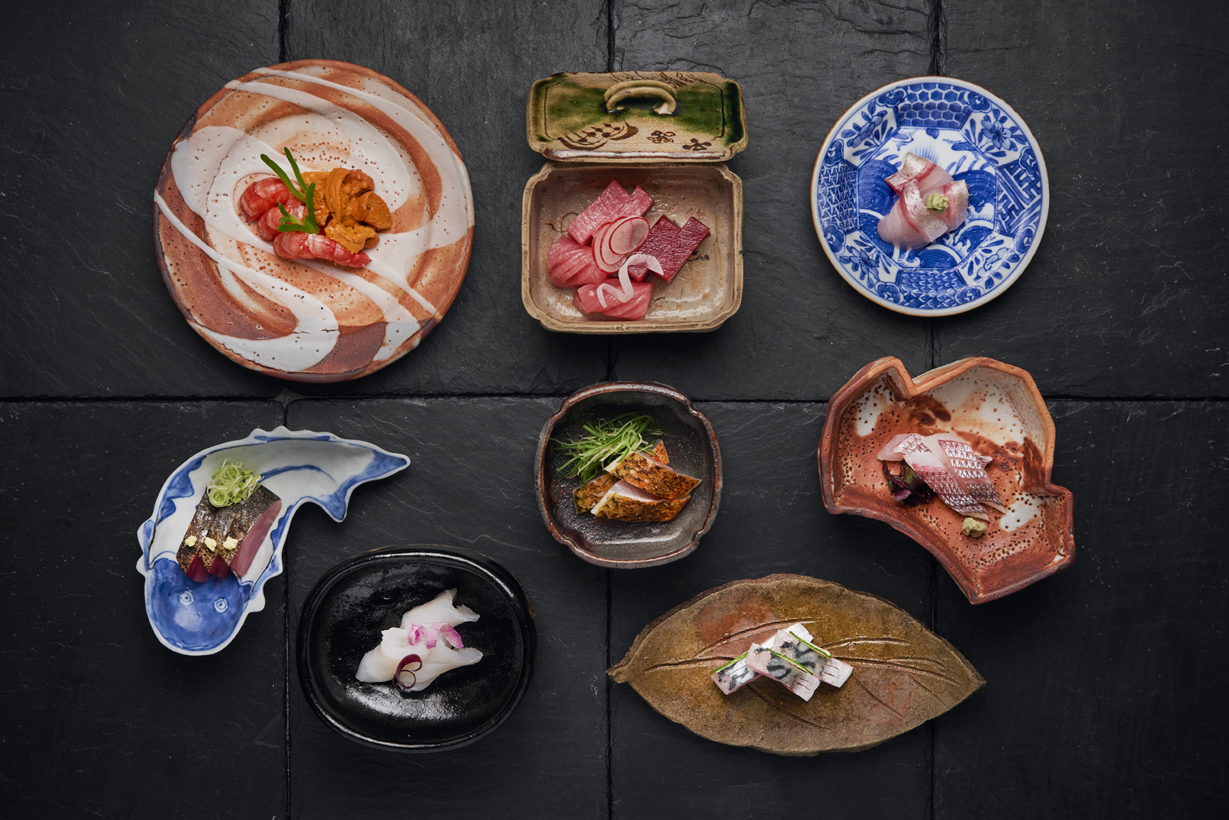 Course dishes overhead